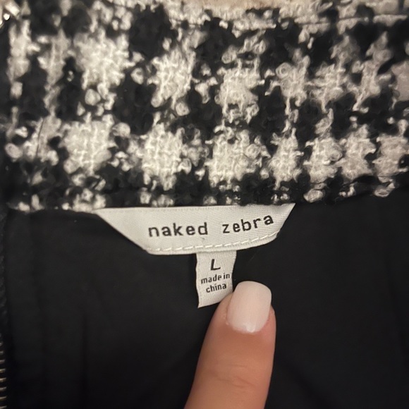 Naked Zebra Tweed Skirt - Picture 2 of 3